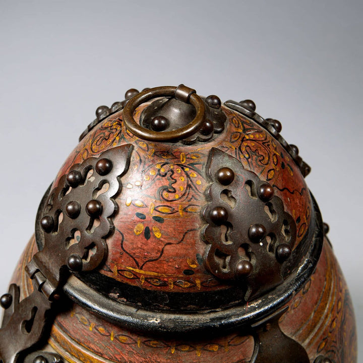 Rajasthani Wooden Jar and Cover