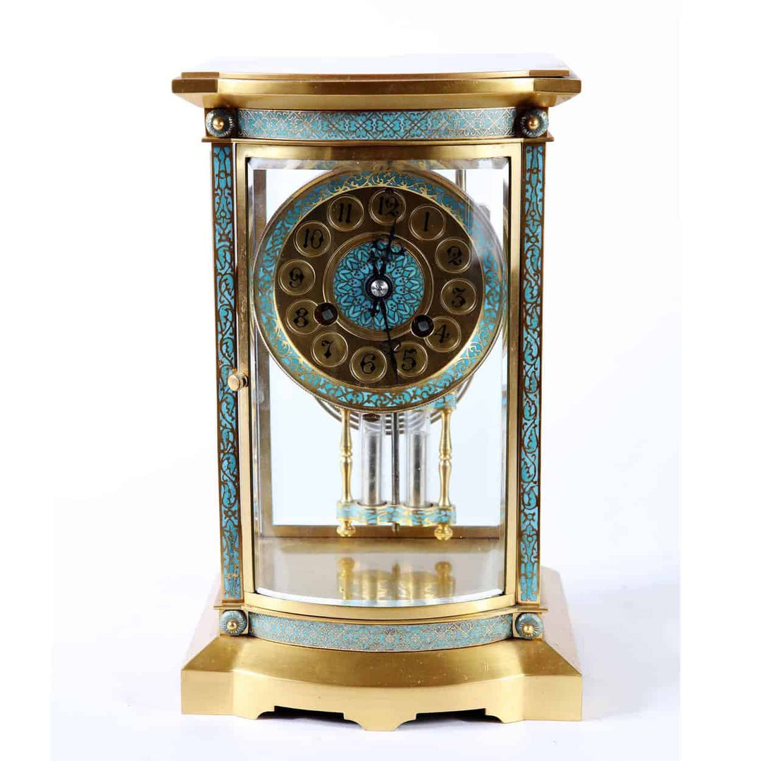 Champleve 8 day French Carriage Clock