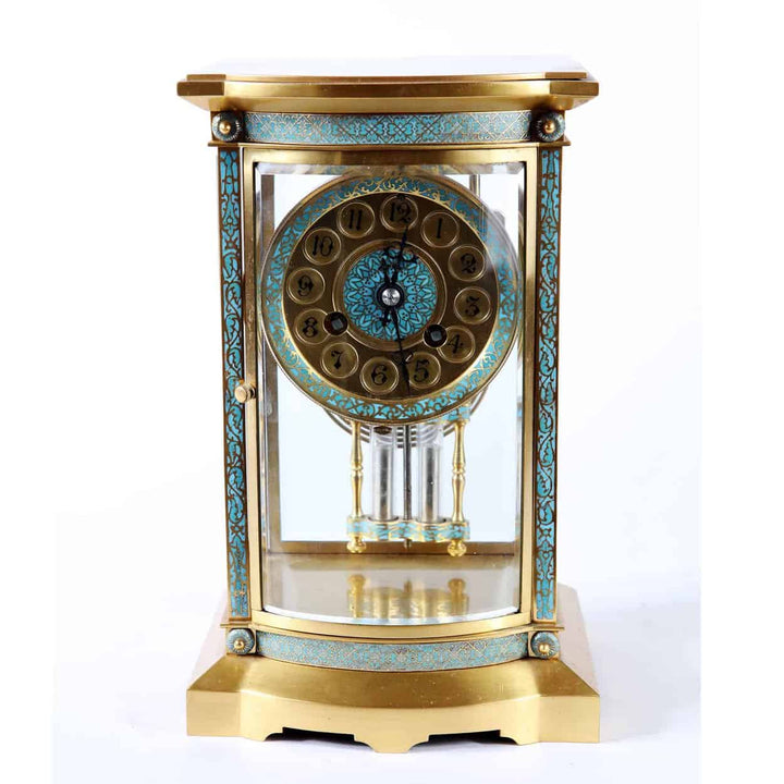 Champleve 8 day French Carriage Clock