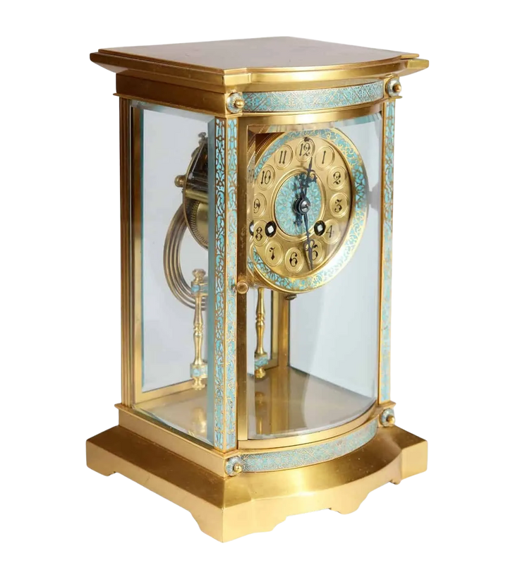 Champleve 8 day French Carriage Clock