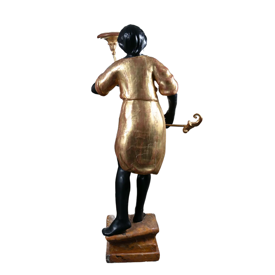 19th Century Giltwood and Ebonised Blackamoor