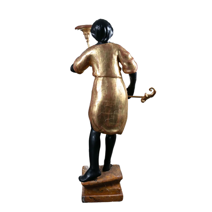 19th Century Giltwood and Ebonised Blackamoor