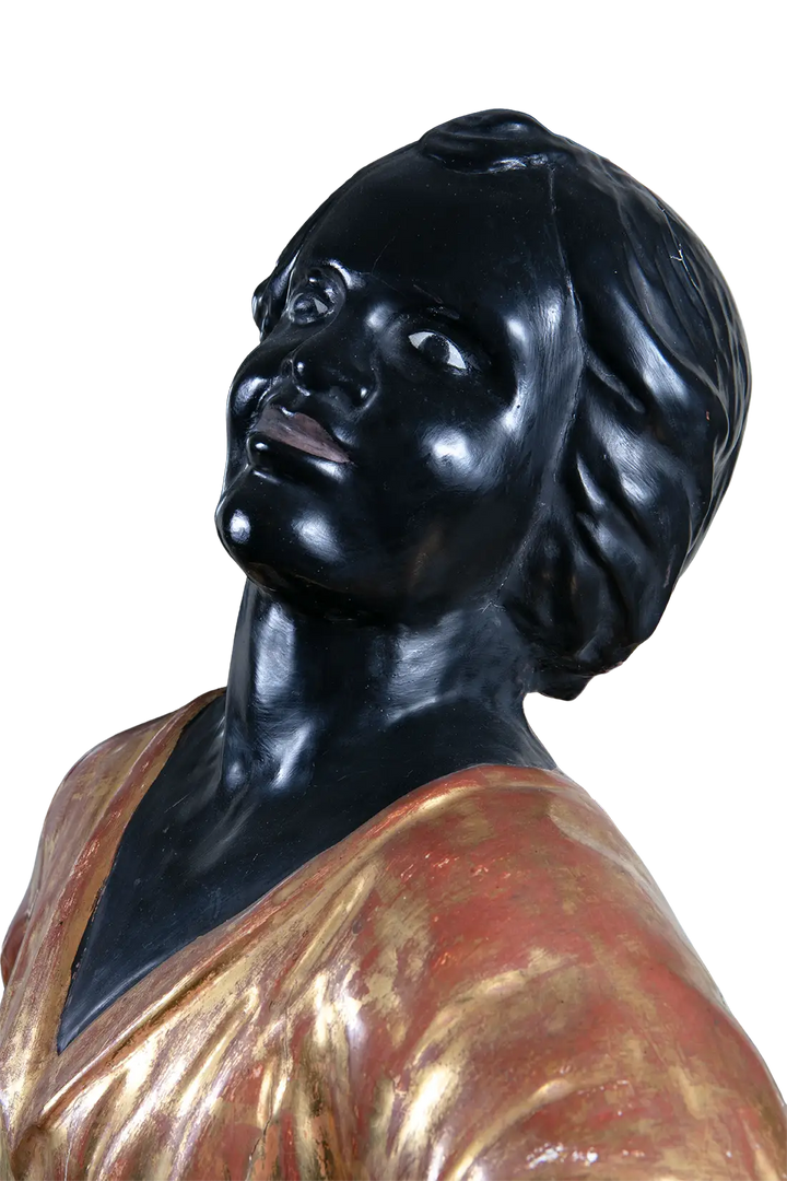 19th Century Giltwood and Ebonised Blackamoor