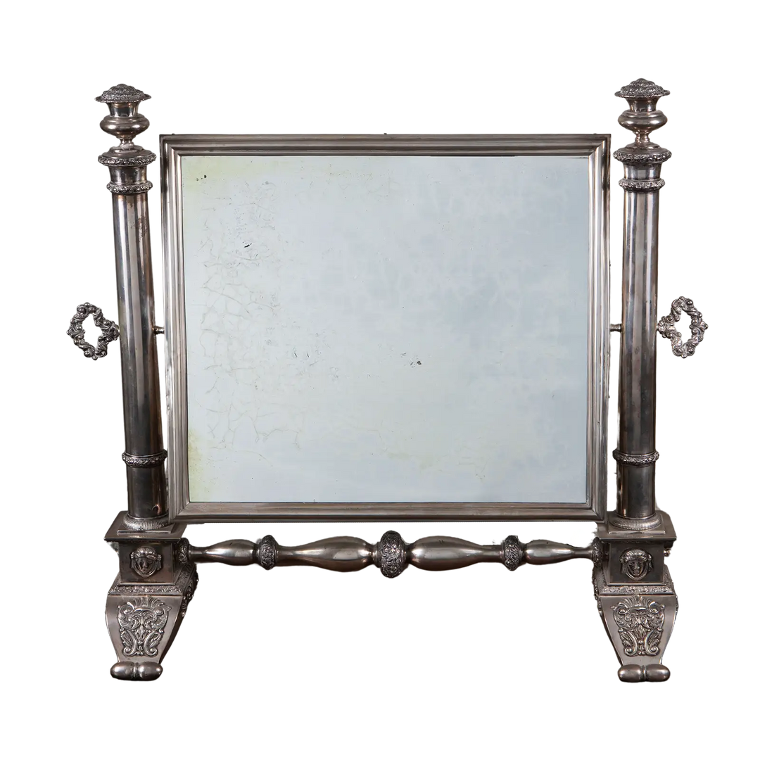 Empire Italian Silver Dressing Mirror
