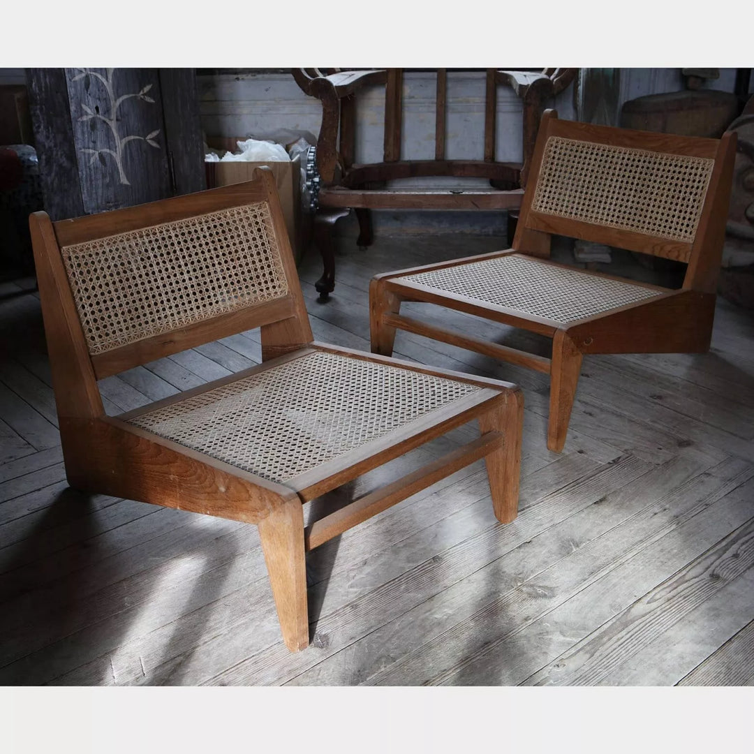 Pair of ‘Kangaroo’ Chandigarh Chairs after Pierre Jeanneret