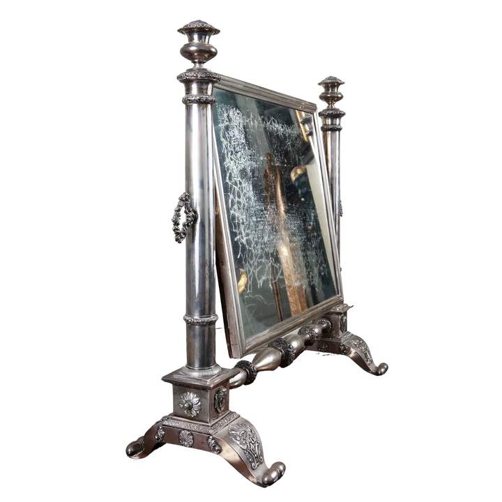 Empire Italian Silver Dressing Mirror