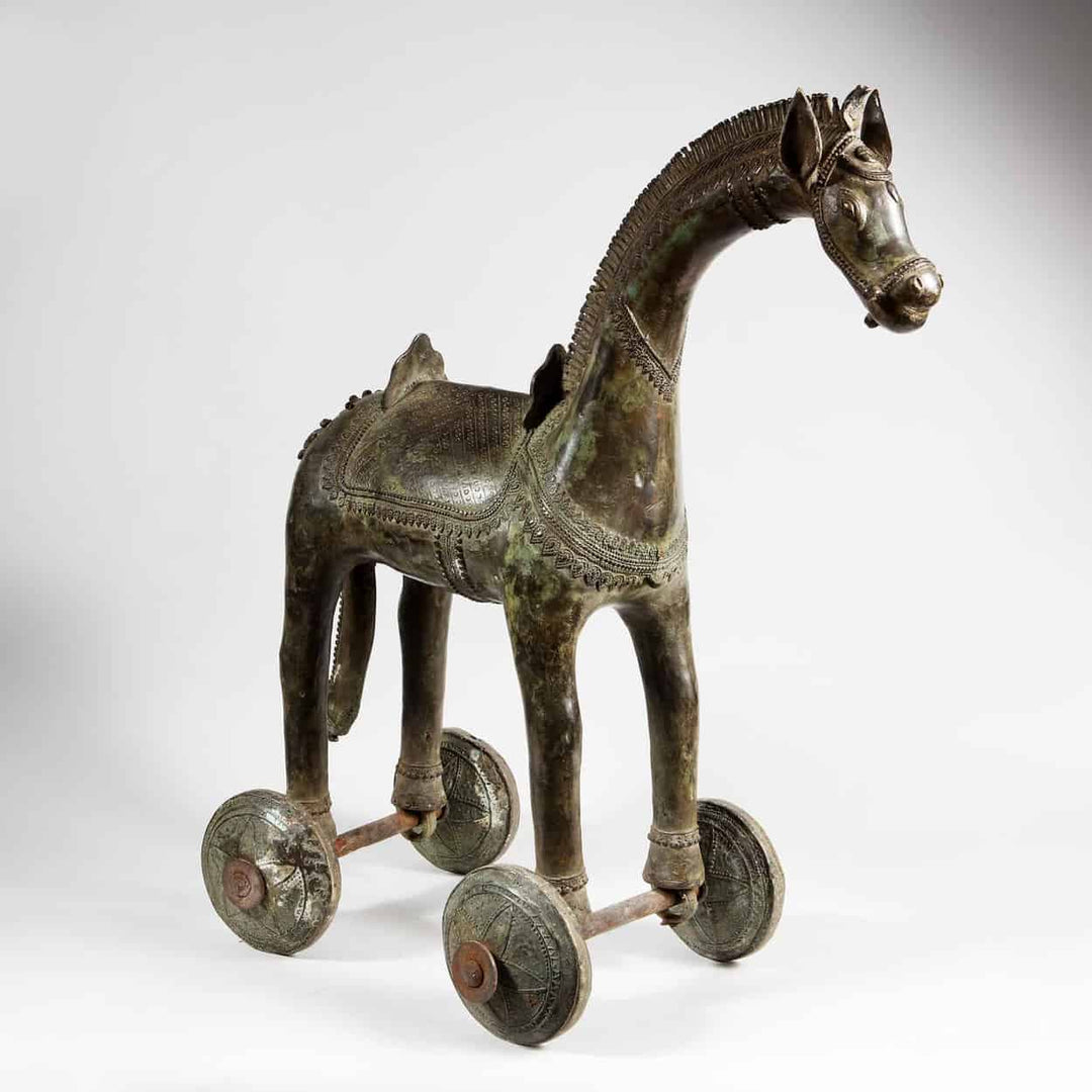 Two Indian Rajasthani Bronze Animals