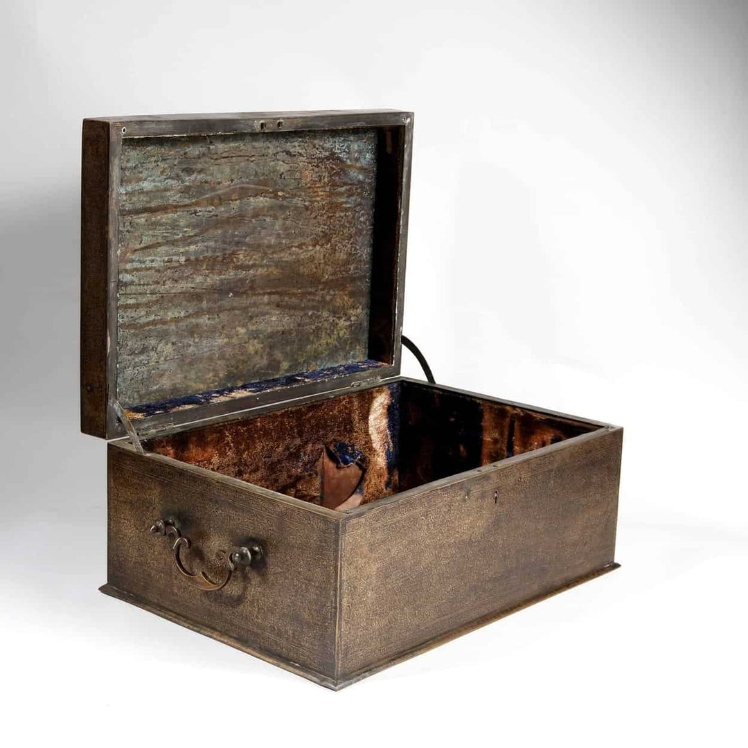 A Very Fine 19th Century Indian Large Brass Chest