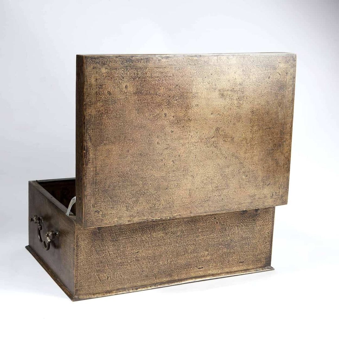 A Very Fine 19th Century Indian Large Brass Chest