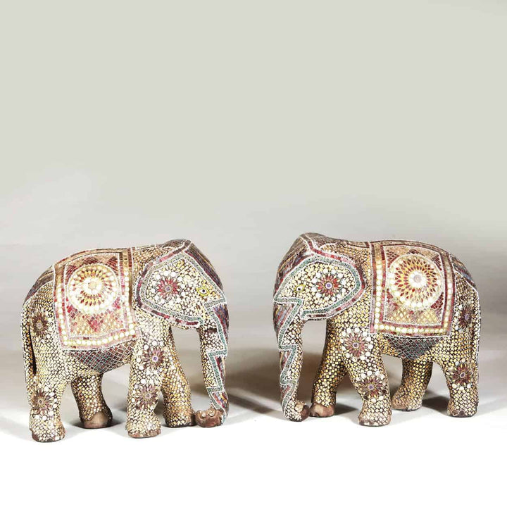 Decorative pair of Indian Elephants
