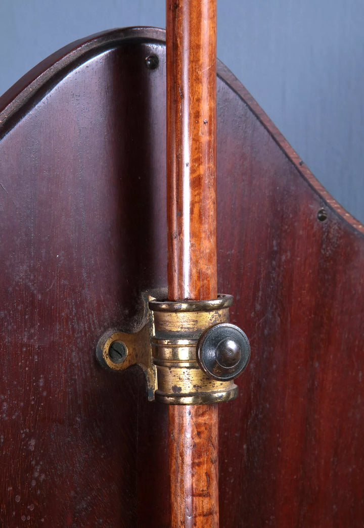 George III Sheraton Satinwood Pole Screen