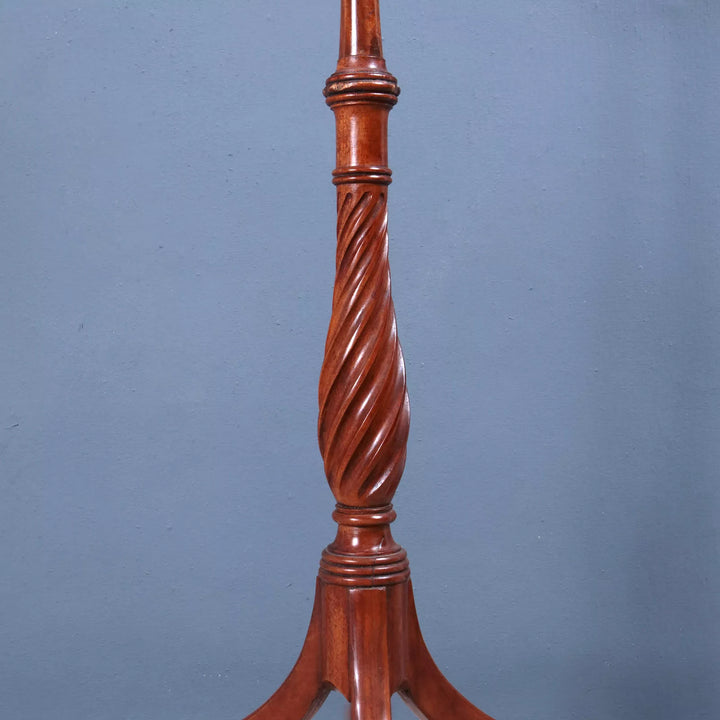 George III Sheraton Satinwood Pole Screen