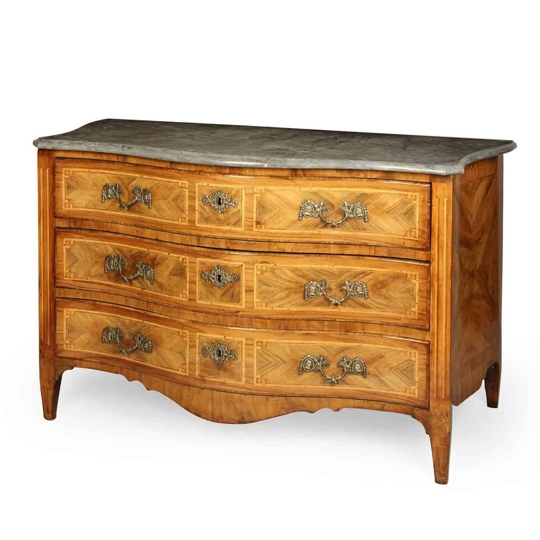An 18th Century French Louis XV Walnut Commode