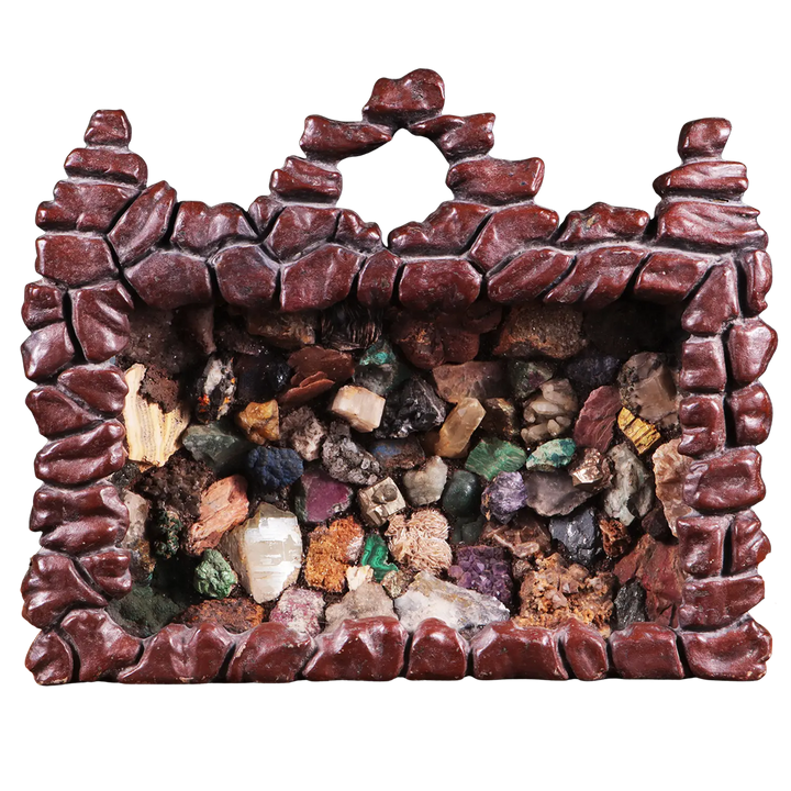 Victorian Grotto Specimen Mineral Diorama