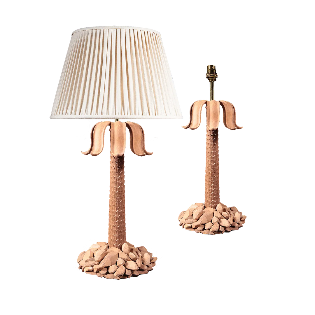 Pair of Palm Tree Table Lamps