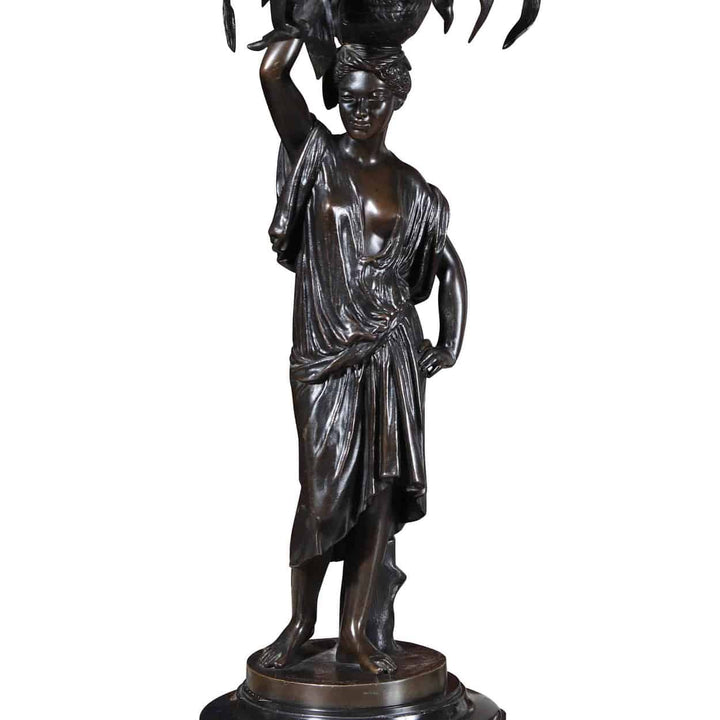 Pair of Bronze Orientalist Candelabra by Charles Cumberworth