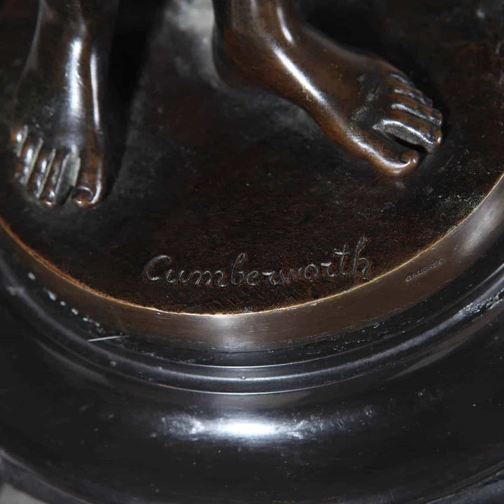 Pair of Bronze Orientalist Candelabra by Charles Cumberworth