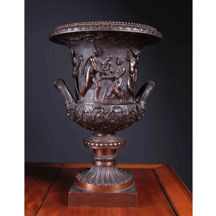 Pair of Grand Tour Models after the Medici Vase