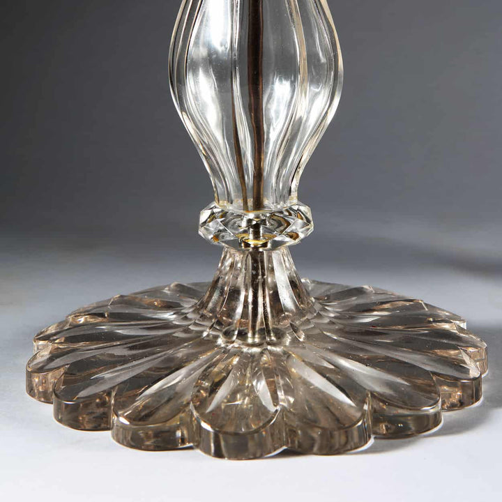 Clear Glass Pair of Taj Table Lamps