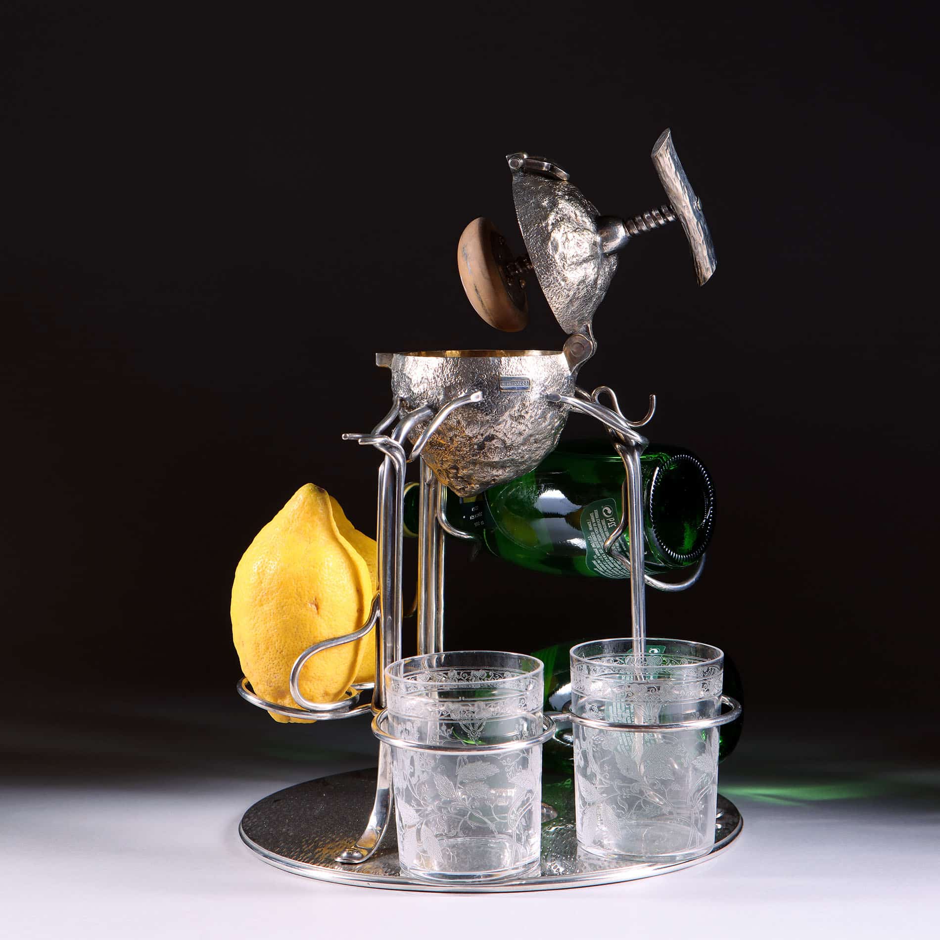 Hukin & Heath Silver Plate Lemon Squeezer Discovery - Nicholas