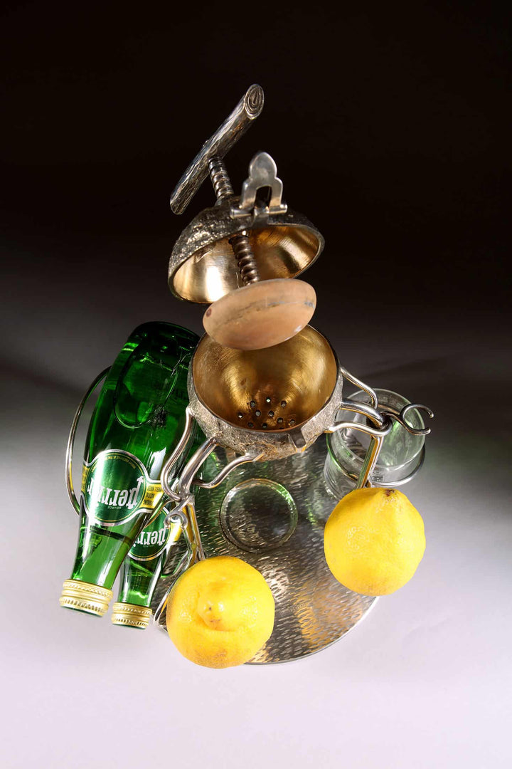 Hukin & Heath Silver Plate and Gilt Lemon Squeezer