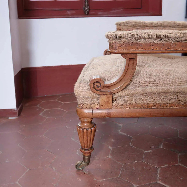 William IV Walnut Library Chair