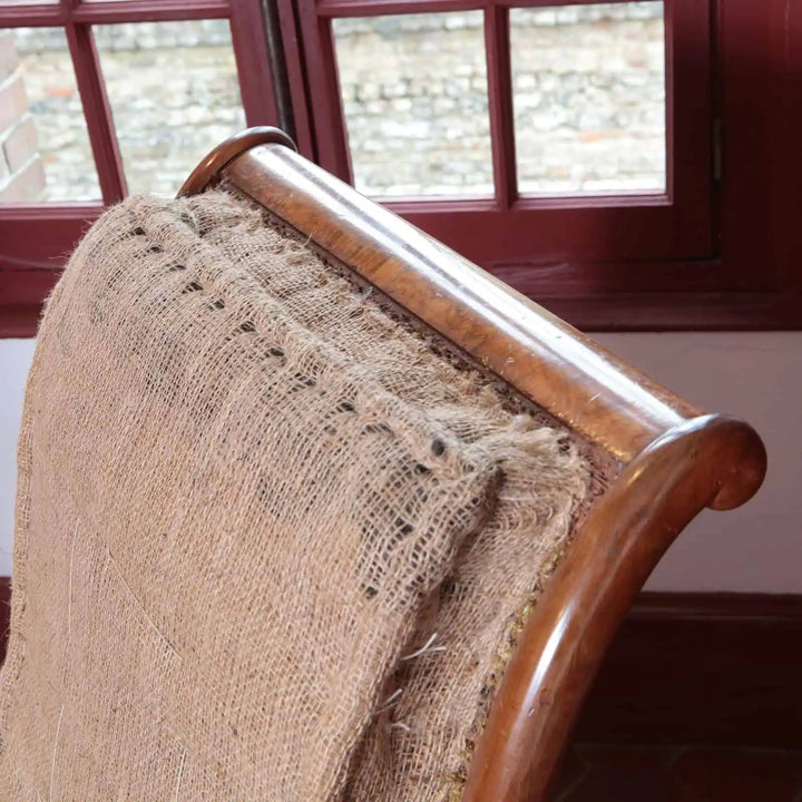 William IV Walnut Library Chair