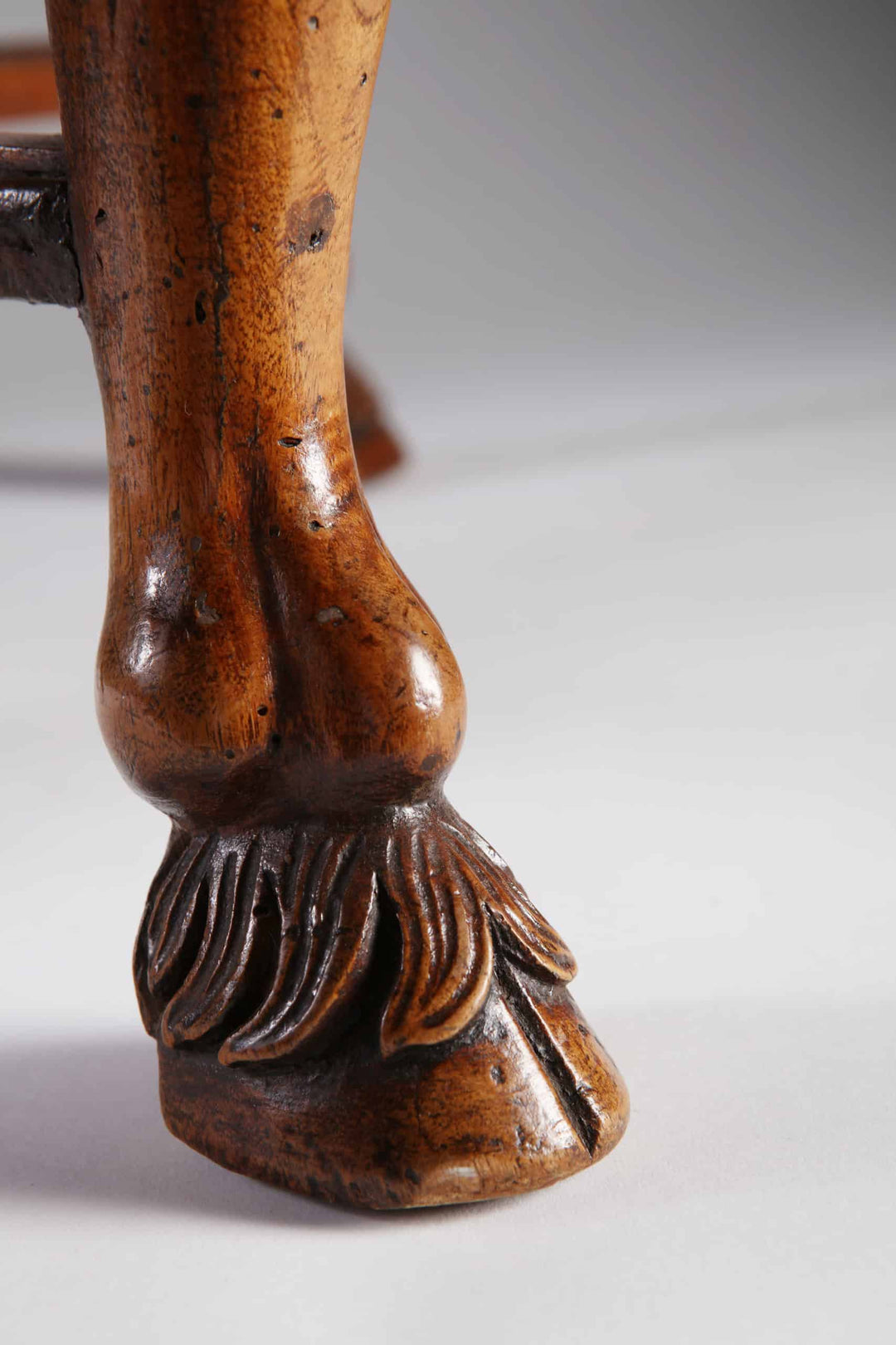 Pair of Large 18th Century Italian Walnut Stools