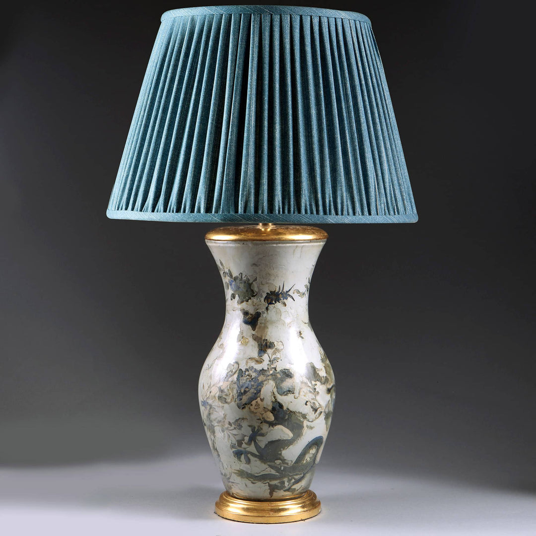 19th Century decalomania vase as a table lamp