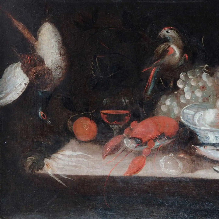 Dutch School | Still Life with Game, Fruit, and Flowers