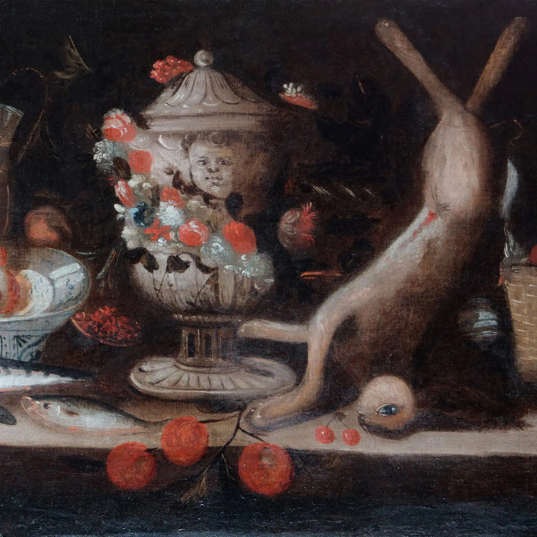 Dutch School | Still Life with Game, Fruit, and Flowers