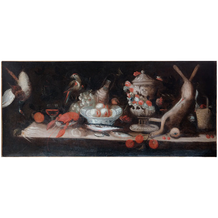 Dutch School | Still Life with Game, Fruit, and Flowers