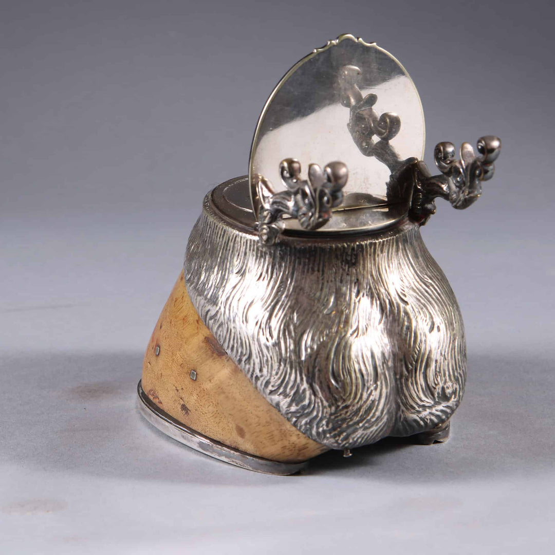 Late 19th Century Horse Hoof Inkwell by Naturalists Piccadilly