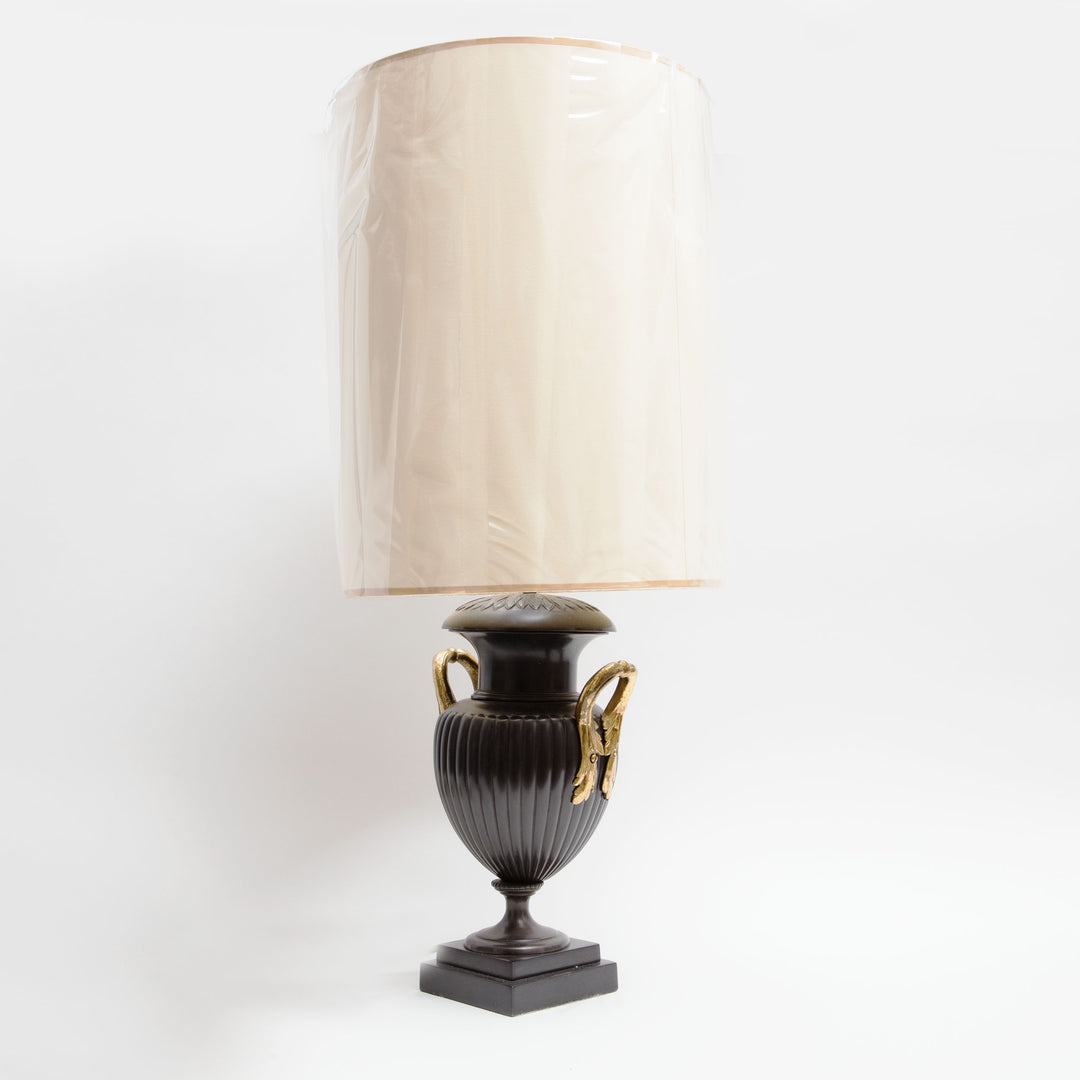 Pair of Neo-Classical Bronze Urn Lamps