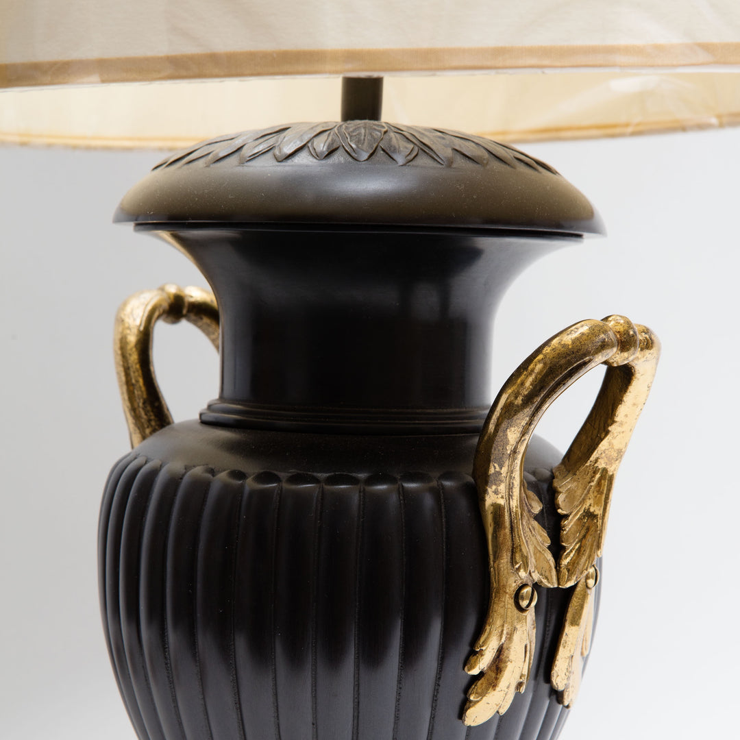 Pair of Neo-Classical Bronze Urn Lamps