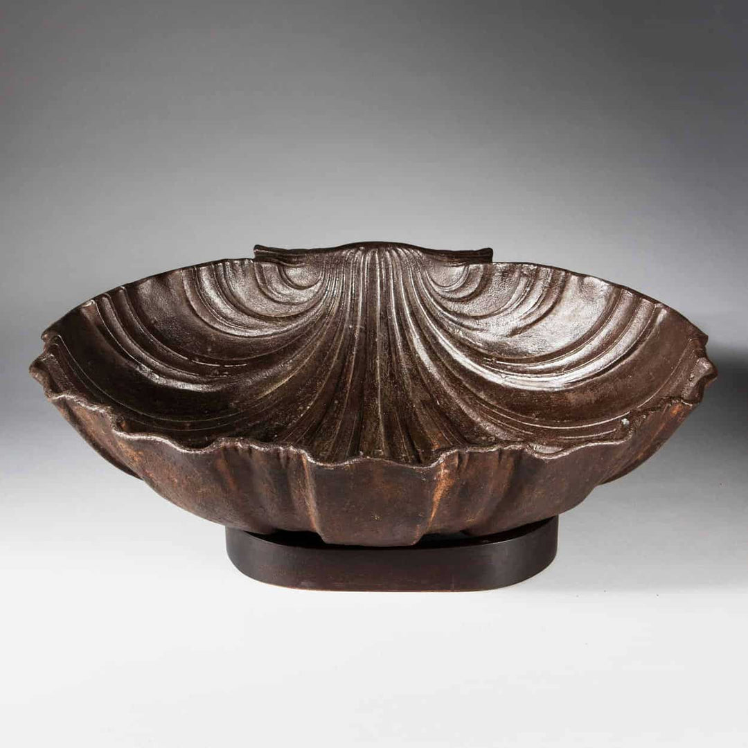 Massive Cast Iron Scallop Shell Attributed To The Val D’Osne Foundry