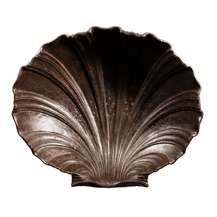 Massive Cast Iron Scallop Shell Attributed To The Val D’Osne Foundry