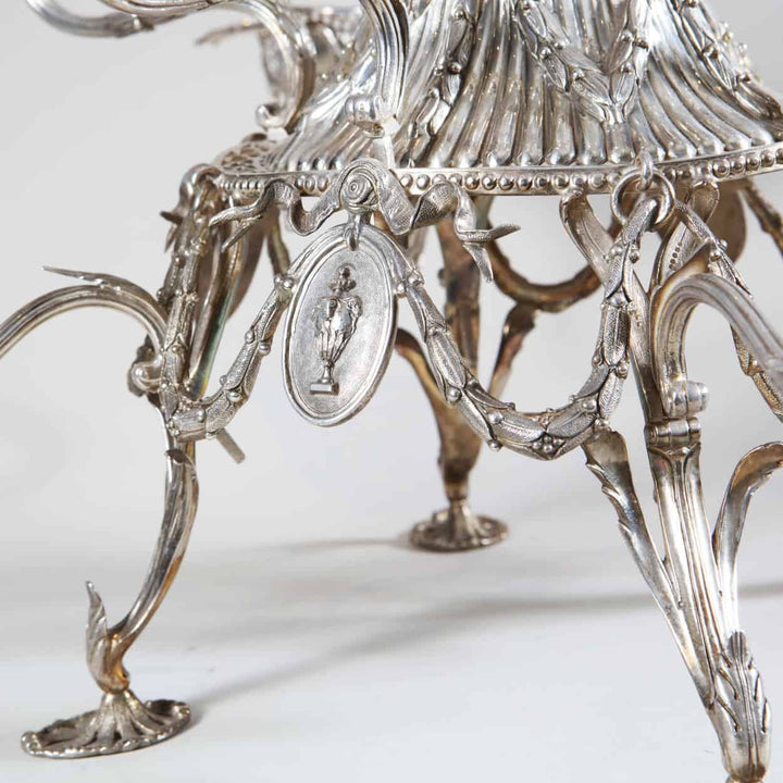 Georgian Style Eight-Basket Silver Epergne