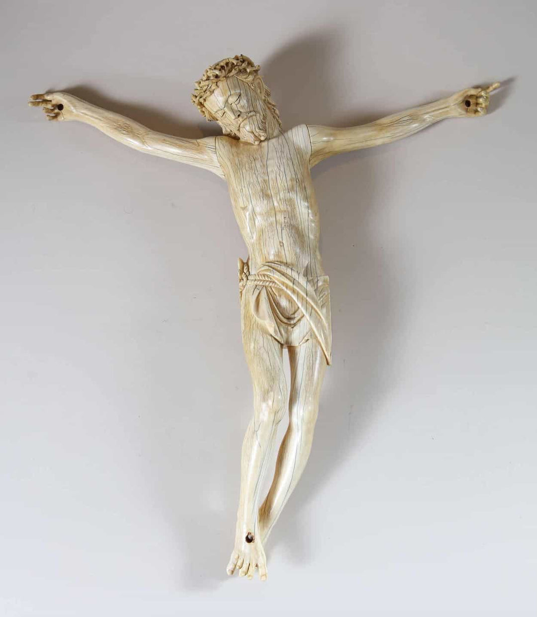 Large Ivory Devotional Model of Christ - Spanish Colonial