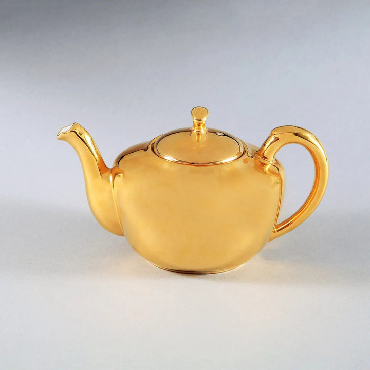 Royal Worcester 1970’s Porcelain Gold Lustre Teapot