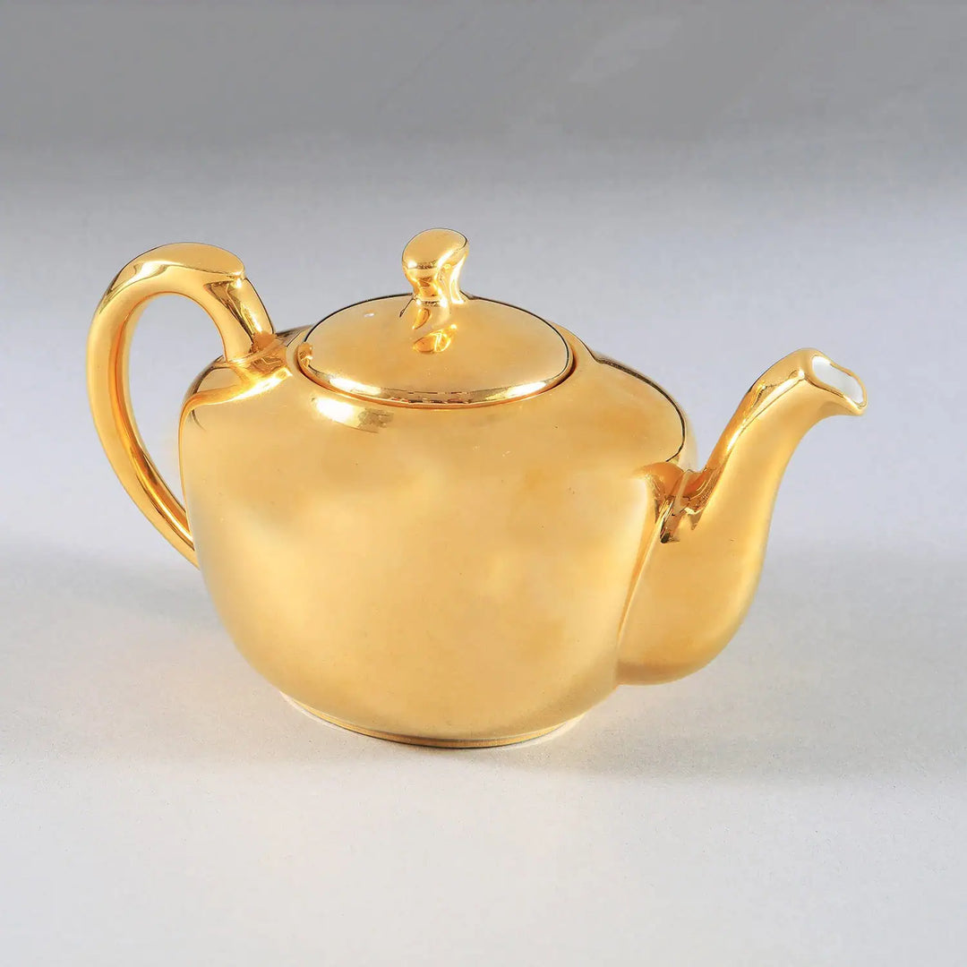 Royal Worcester 1970’s Porcelain Gold Lustre Teapot