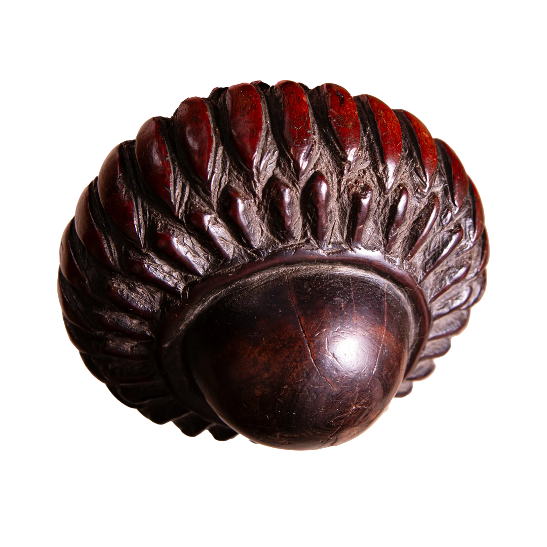 A Finely Carved Fijian Ula Throwing Club with TavaTava Head