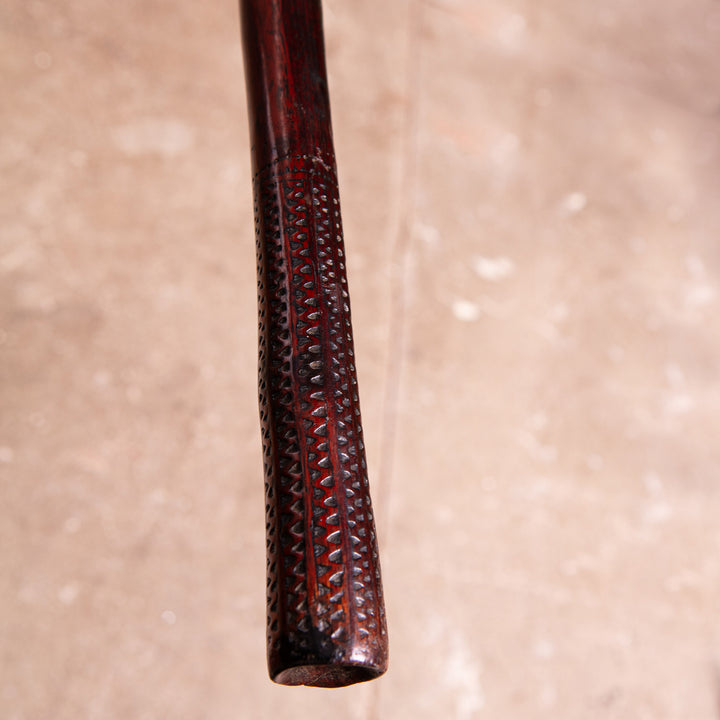 A Finely Carved Fijian Ula Throwing Club with TavaTava Head