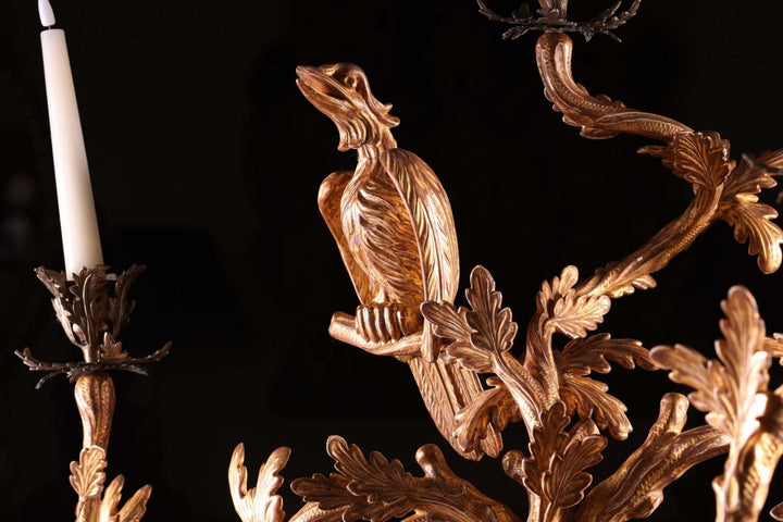 Chippendale Candelabra Centrepiece – The Fable of the Crow and Snake