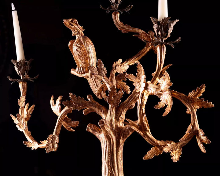 Chippendale Candelabra Centrepiece – The Fable of the Crow and Snake