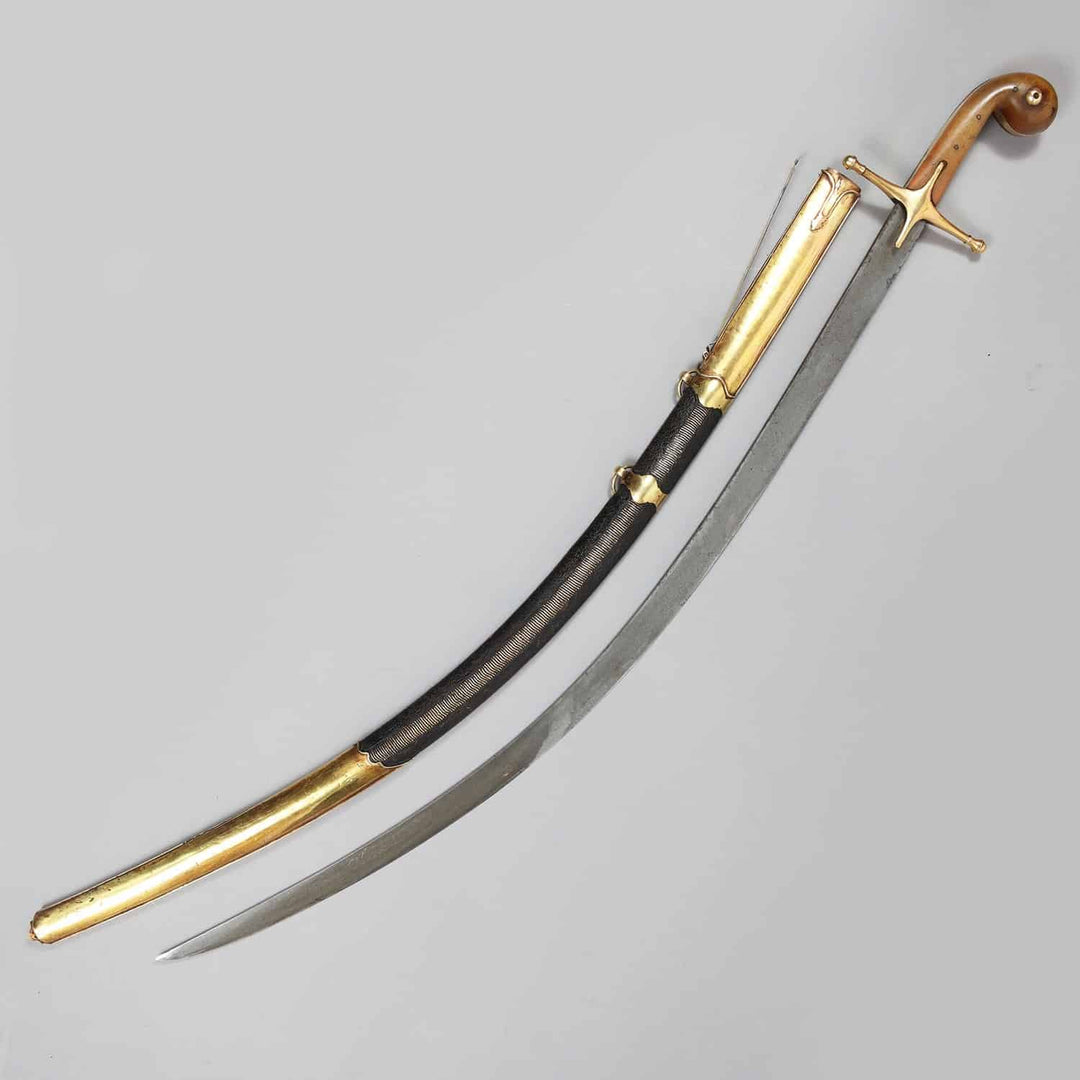 ‘MUHAMMAD’S LADDER’ SHAMSHIR WITH GOLD MOUNTS