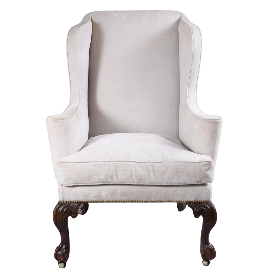 George II Mahogany Wing Chair