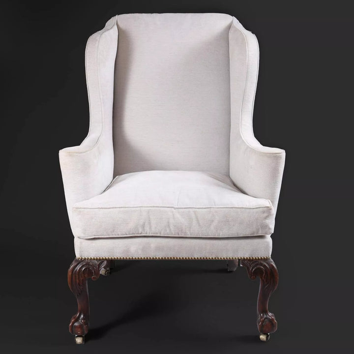 George II Mahogany Wing Chair