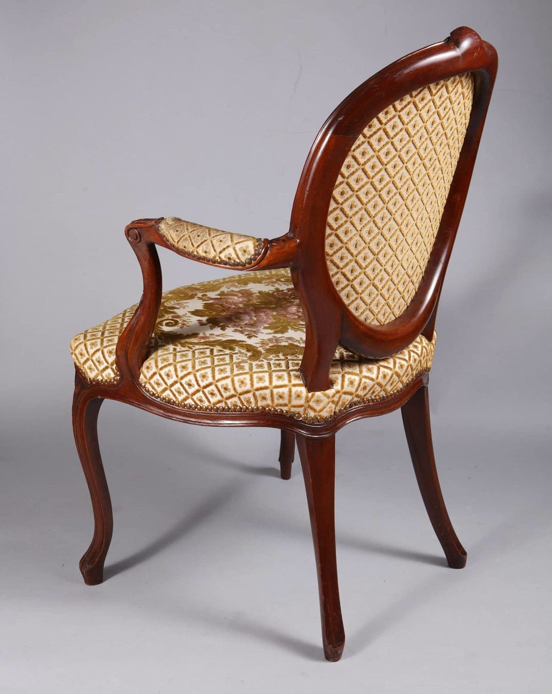 Pair of George III Mahogany Armchairs
