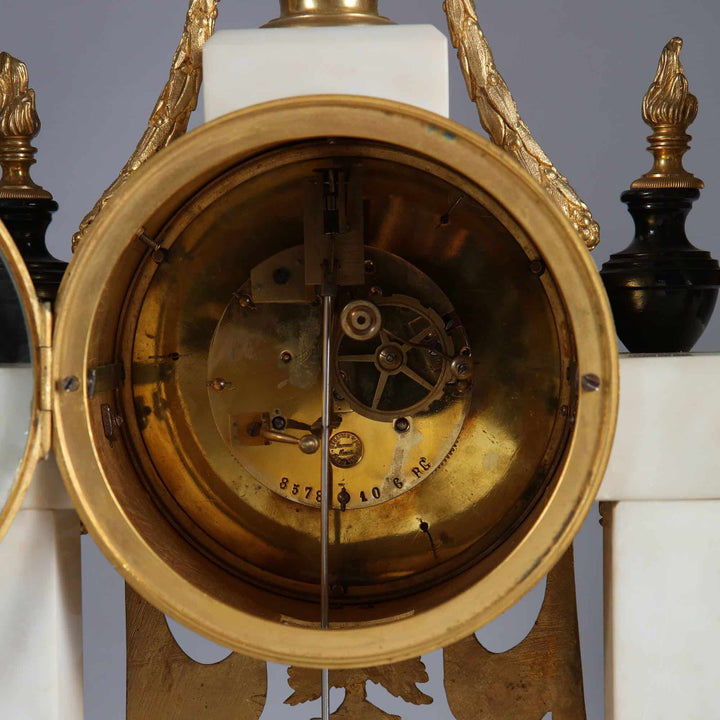 Napoleon III Porcelain Clock Garniture